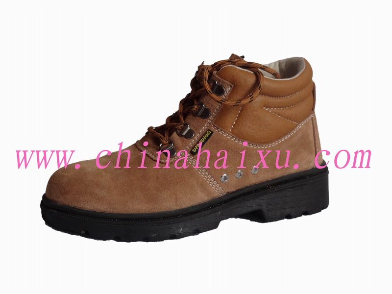 PU Injection Sole Embossed Safety Shoes