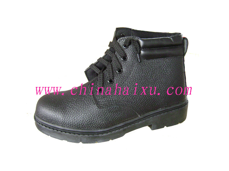 Cow Leather Embossed Goodyear Safety Shoes