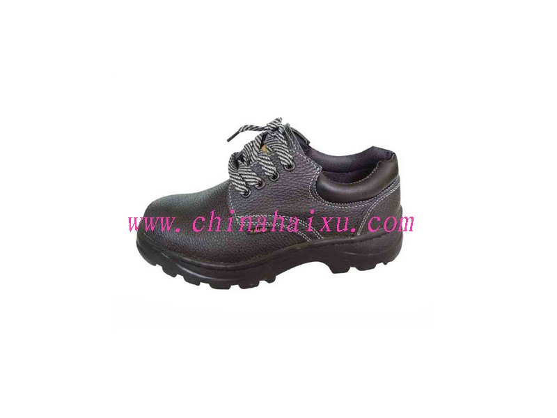 Black Steel Toe Working Safety Shoes