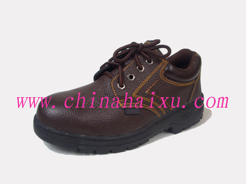 Steel Toe Genuine Leather Labor Safety Work Shoes