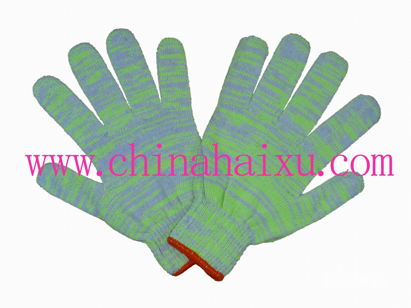 10-gauge working cotton knitted gloves