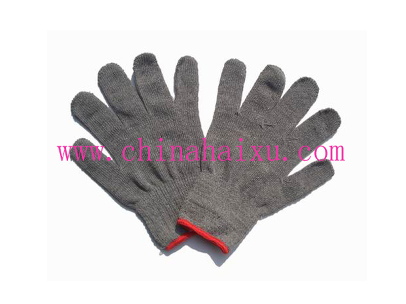 10 gauge grey cotton knitted safety working gloves