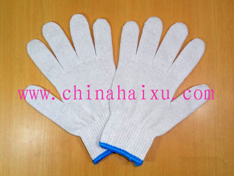 10 gauge natural white industry cotton gloves