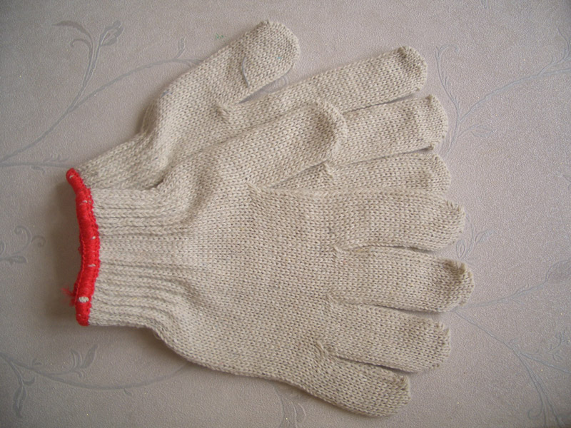 7 gauge cotton knitted work gloves