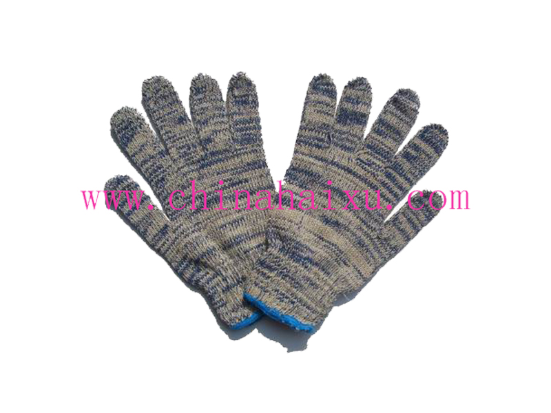 Cotton knitted protective work gloves