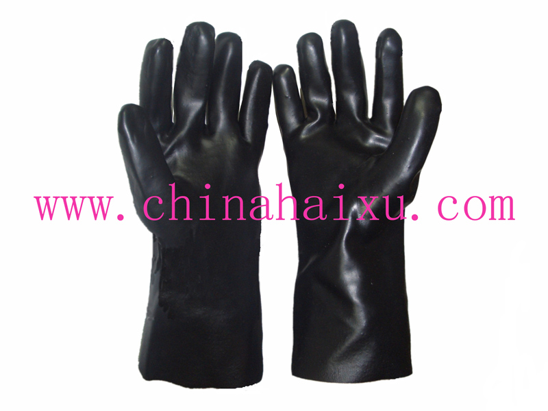 PVC coated industrial PVC working gloves