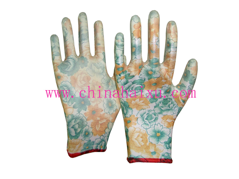 13 gauge polyester PU coated working glove