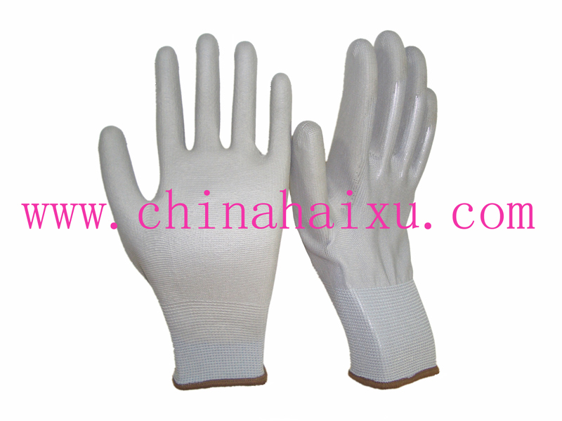 PU palm coated working gloves