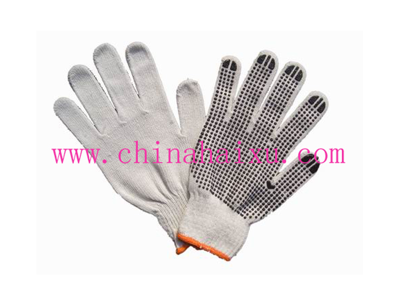 PVC dotted work gloves