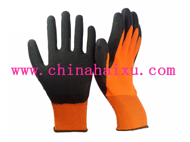 Safety gloves,latex coated working gloves