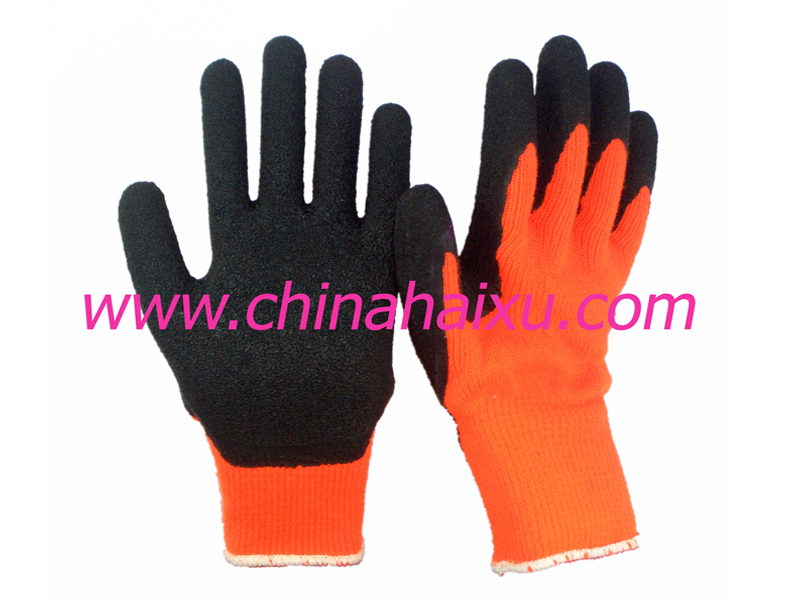 Safety gloves,latex coated working gloves