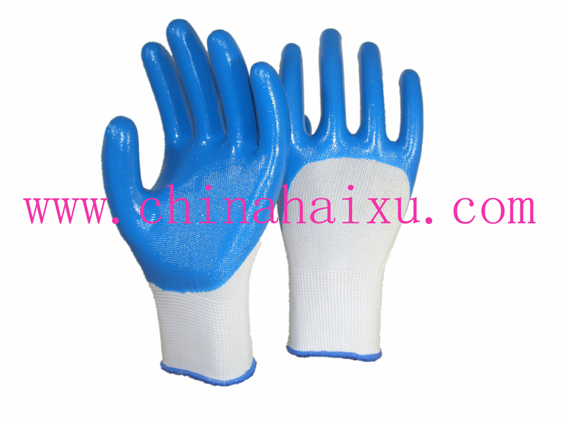 Nitrile full coating protective gloves