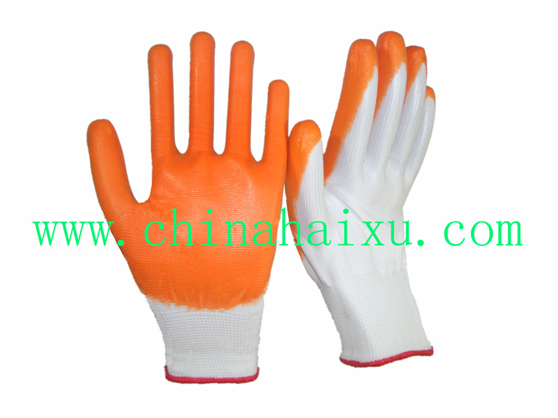 Light weight nitrile coated cheap working gloves